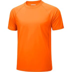 MAGCOMSEN Men's Short Sleeve UPF 50+ T-Shirt Swim Quick Dry Rash Guard Athletic Surf Shirts Performance Water Shirts
