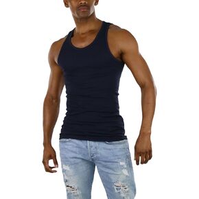 ToBeInStyle Men’s Long Muscle Tank Top Workout A-Shirt
