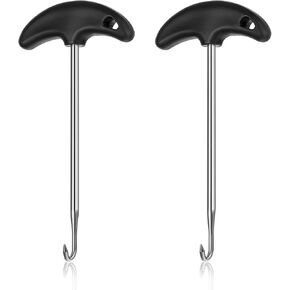 Teaaha 2 PCS Shoe Lace Tightner Skate Key Stainless Steel Plastic Ice Skate Lace Tightener Tool, Portable Hockey Lace Puller Ice Roller Skate Tool Kit for Ice Skates Figure Skates Boots Shoes