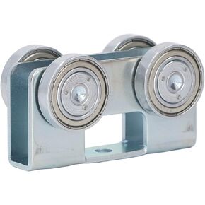 4 Wheel Heavy Duty Roller Trolley Assembly for Household Movable Door Wardrobe Iron Door Curtain Factory Track Pulley