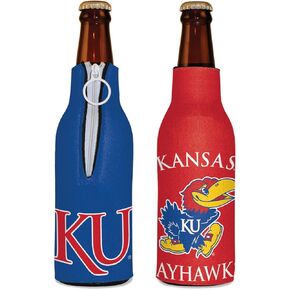 WinCraft NCAA Kansas Jayhawks Bottle Cooler, Team Colors, One Size