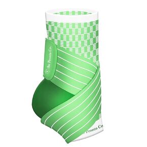 Ankle Brace - Compresson Sleeve & Adjustable Strap, for Plantar Fasciitis Relief, Ankle Support & Protection (Neon Green)