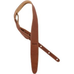Taylor Leather/Suede 2.5" Guitar Strap - Medium Brown