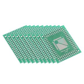 uxcell TQFP (32-100PIN) 0.5 / TQFP (32-64PIN) 0.8 to DIP Adapter PCB Board Surface Mounted Devices Converter 10pcs