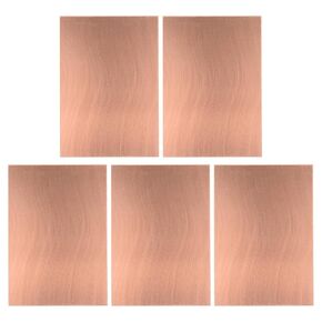 YOKIVE 5 Pcs PCB Paper Clad Board, Single Side Circuit Boards (Brown, 70mmx150mmx1.5mm)