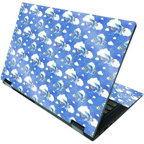 MightySkins Glossy Glitter Skin Compatible with Lenovo IdeaPad Flex 5 2-in-1 15" (2021) - Rainbow Lion | Protective, Durable High-Gloss Glitter Finish | Easy to Apply | Made in The USA