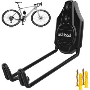 Horizontal Bike Wall Mount Sturdy Bicycle Hanger for Garage Wall Storage Space Saving Bike Rack for Indoor Use Ideal Bicycle Wall Hanger for Horizontal Mounting