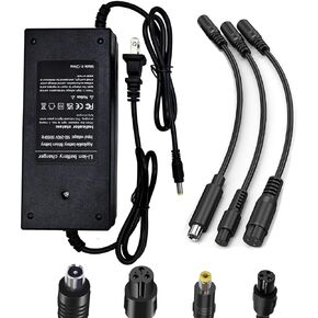 42V 2A 4-in-1 (4 Plugs) Replacement Scooter Charger for Jetson,Gotrax,Razor,Brid,Swagtron,Segway, Sisigad,Hiboy,Ninebot 36V Lithium-ion Battery