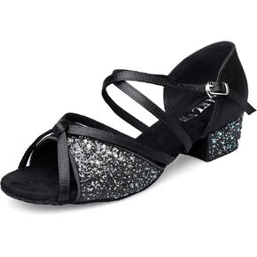 Ballroom Dance Shoes Women, Latin Salsa Bachata Practice Performance Dancer Shoes