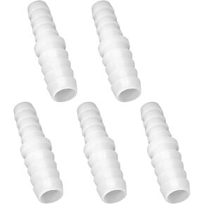 5 Pcs Plastic Hose Barb Reducer Fitting, 3/8" to 5/16" Hose Barb Union Adapter Connector Pipe Hose Fitting