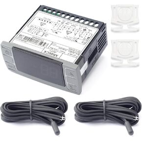 XR06CX-4N1F1 ترموستات رقمي مع مسبار مستشعر 120 فولت بديل لـ Dixell والثلاجات/المجمدات التجارية 50-60 هرتز لوحدات التحكم في درجة الحرارة Dixell، أجهزة التثبيت in Kuwait