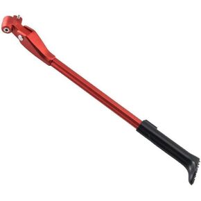 Adjustable Bicycle Kickstand,Bike Kickstand for Adult Bikes,Quick Release Skewer Adjustable Bicycle Kickstand for Most 24"-29",Non-Slip Sole Aluminum Alloy Material (Red)