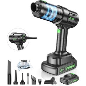 Handheld Car Vacuum Cleaner Cordless 18000PA, 2 in 1 Air Duster & Vacuum Cleaner, High Power Portable Handheld Vacuum with Detachable Battery, Hand Held Vacuum Cleaner for Car, Home, Office, Pet