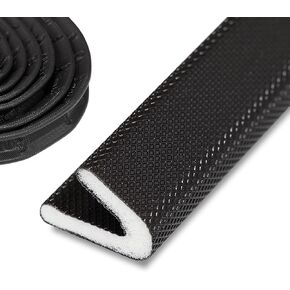 V-Shaped Self Adhesive Seal Strip, 236.4" L x 0.67" H Weatherstrip Draft Stopper for Door, Window Gaps - Dustproof, Soundproof & Thermal Insulation