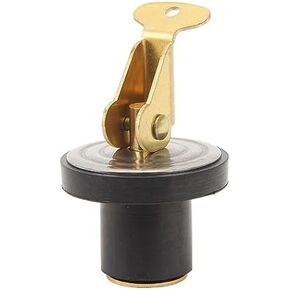 POCREATION Rugged Compression Drain Plug for Boat Marine Sinks, Beams, Baitwells Strong Sealing, Easy to Use (5/8 Inch/Diameter: 15.7 Mm)