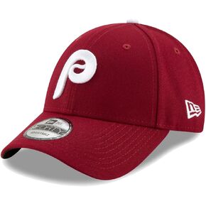 New Era MLB The League 9FORTY Adjustable Hat Cap One Size Fits All (Philadelphia Phillies Cooperstown Maroon)