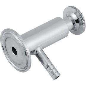 Tri Clamp Sample Port 2inch Quick Release Stainless Steel SUS304 2" Tri Clamp Sampling Valve Ferrule Sanitary Sample Value Clamp Value with Elliptic Handle Ferrule OD 50.5MM