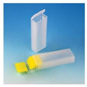 Globe Scientific Polypropylene Slide Mailers, 513031, Holds 1 Slide, Snap Close Lid, Natural 100/Box, 10 Packs/CS