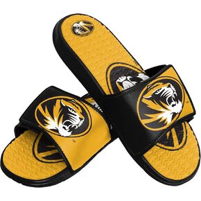 FOCO Missouri Tigers NCAA Mens Colorblock Big Logo Gel Slides - XL
