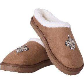 FOCO New Orleans Saints Closed Back Suede Slipper - Womens Small