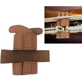 Trumpet Leather Valve Guard Brown Trumpet Valve Protector Cover Trumpet Replacement Parts Accessories