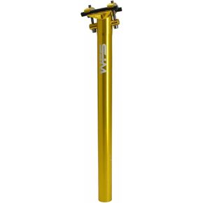 WFS Lightweight Alloy One Piece Seatpost, 27.2 X 350mm, Gold
