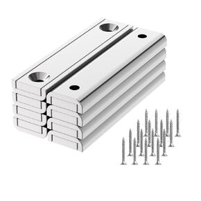 90LBS N52 Neodymium Cup Magnets with Countersunk Hole, 1.00" Diameter - 8 Pack, Rare Earth Pot Magnets, Mounting Magnets Used in Garage, Kitchen, Workplace