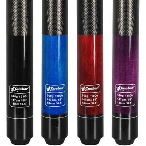 Pool Sticks Set of 4, Pool Cues 18 19 20 21 Oz in 4, 2-Piece House Bar Billiard Cue Stick with 3D Grip, 58" Pool Table Sticks for Men Women