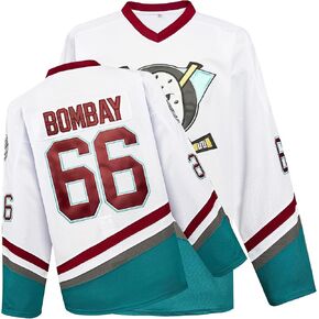 Mighty Ducks Jersey Movie Ice Hockey Jersey S-L Charlie Conway with Youth Size, 90S Hip-Hop Party Outfits for Kids