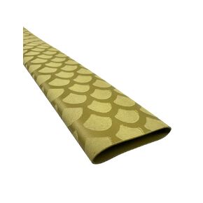 Accering Fishscale Pattern Heat Shrink Tubing Rod Handle Shrink Wrap Waterproof for Old Worn Cork Handles (φ25mm, L3.3ft, Brown Gold)