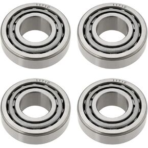 SING F LTD 4 Sets LM11749/LM11710 Tapered Roller Bearings Inner and Outer Ring Bearings Steel Sealed Bearings 40x17x15mm Suitable for Automotive Industry Engineering Machinery