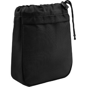 Golf Valuables Pouch Golf Pouch Bag with Drawstrings Golf Tee Bag Pouch Nylon Waterproof Golf Tee Pouch Golf Ball Bag Portable Golfball Player Portable Golf Bag Accessories for Men Women(Black)