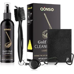 Golf Club Cleaning Spray Kit Includes A Groove Cleaner Tool with Golf Club Cleaner Brush,Towel and Golf Club Cleaner Spray Use for Cleaning Golf Club,Golf Grip,Golf Groove,Golf Club Head