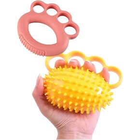 Soft Hedgehog Balls Set with Hand Grippers - Hand and Finger Exercisers for Strength, Rehabilitation Training Equipment, Elder Hand and Finger Massage