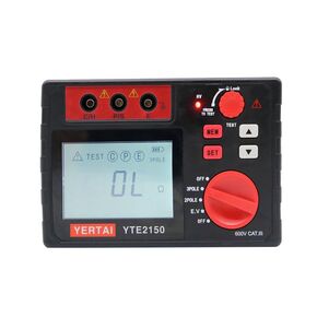 YERTAI YTE2151 Earth Resistance Tester Digital Ground Resistance Tester Multifuctional Resistance Meter