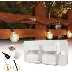 Cable Clips, Vinyl Siding Hooks for Outdoor String Lights - Durable Brick Clips for Hanging Christmas Decorations - Light Clips for Easy Installation on Walls and Outdoors(Full, 25, Count)