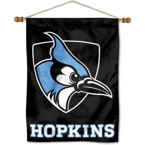 College Flags & Banners Co. Johns Hopkins Blue Jays Banner with Hanging Pole