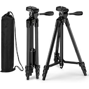 Elikliv Laser Level Tripod with Carry Bag, Elikliv Lightweight Adjustable Aluminum Alloy Tripod Stand for Rotary and Line Lasers (Support 1/4 Mounting Thread)