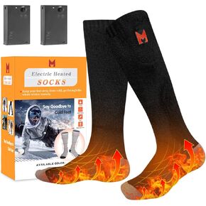 Heated Socks for Men Women, Electric Heated Socks, Battery Heated Socks for Skiing Camping Cycling Hunting Fishing Outdoor Sport Warm Winter