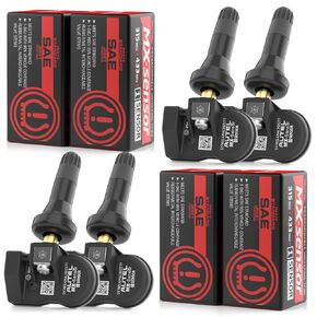 Autel 4 PCS TPMS MX-SESOR SET ، 2 في 1 التردد المزدوج 315 ميجا هرتز + 433 ميجا هرتز Press-In-Level Unival Sensor Sensor Progrending by Autel TPMS Tool متوافق مع TS408 TS508 TS608 in Kuwait