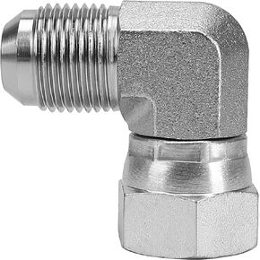 6500-10-10 Replacement Hydraulic Fitting 90° Elbow 5/8" JIC (7/8"-14 thread) Male x 5/8" JIC (7/8"-14 thread) Female Swivel Carbon Steel