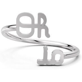Stone Armory Ring for Ohio State Buckeyes – Stainless Steel Script OH-IO Ring – Skin-Friendly, Adjustable Sizes 5-12 – OSU Gear and Buckeyes Accessories – Gift for Women, Alumni, and Football Fans
