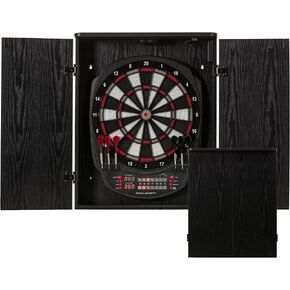 Accudart NOVA Electronic Dartboard - 35 Game Modes - 580 Game Variations - Advanced Features - Top Mount LED Lighting for No Shadow Play - LED Scoring Display - Dual Power - Includes Soft Tip Darts