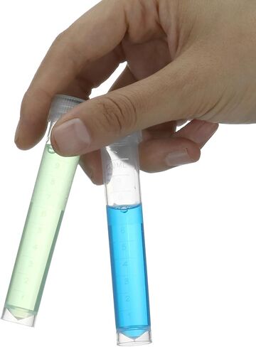 Qwork 10ml Lab البلاستيك التجميد أنابيب الاختبار الحاوية قارورة ستم الحاوية ، 100 PCS حاويات بلاستيكية زجاجات فارغة للبحث العلمي والتعليم in Saudi Arabia