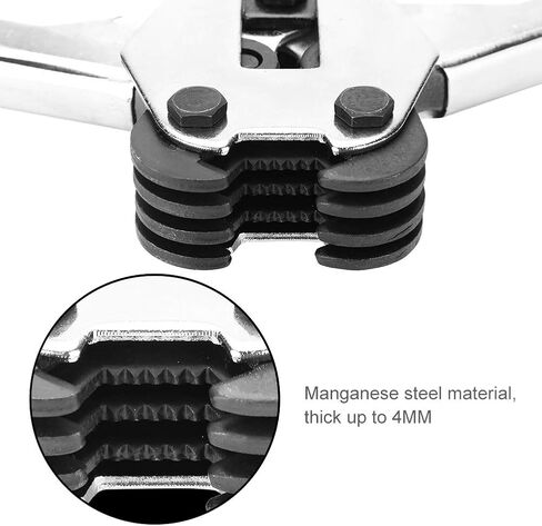 Packaging Banding Strapping Kit, Heavy Duty 4 in 1 Pallet Strapping Kit Poly Strapping Tensioner Tool Manual Banding Sealer Tool Set for 0.47-0.75in Width PP/PET Plastic Strap in Saudi Arabia