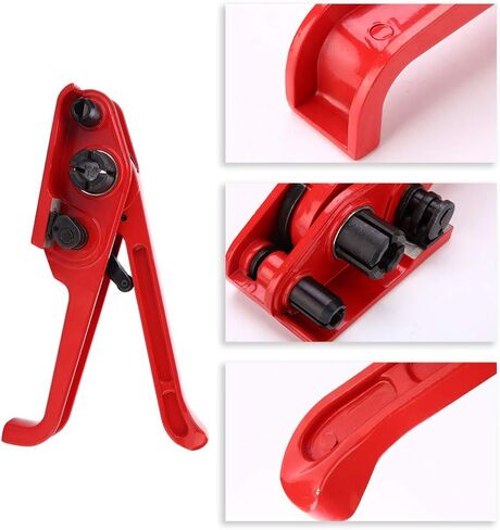 Packaging Banding Strapping Kit, Heavy Duty 4 in 1 Pallet Strapping Kit Poly Strapping Tensioner Tool Manual Banding Sealer Tool Set for 0.47-0.75in Width PP/PET Plastic Strap in Saudi Arabia