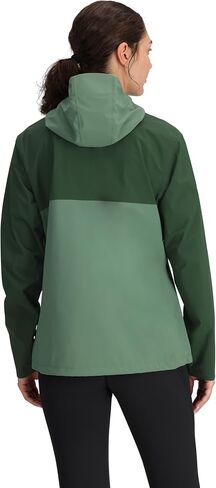 Outdoor Research Women's Stratoburst Stretch Rain Jacket, Cenote, S in Kuwait