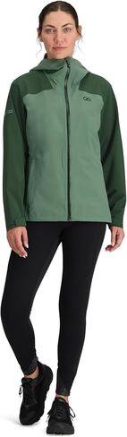 Outdoor Research Women's Stratoburst Stretch Rain Jacket, Cenote, S in Kuwait
