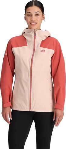 Outdoor Research Women's Stratoburst Stretch Rain Jacket, Cenote, S in Kuwait