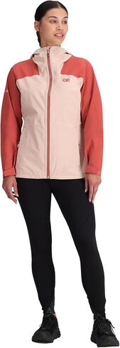 Outdoor Research Women's Stratoburst Stretch Rain Jacket, Cenote, S in Kuwait